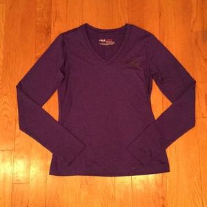 Girls long sleeve purple shirt